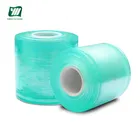 Wrap Plastic Handy Wrap Mini Roll Green Color Plastic Wrap Wire Cable PVC Plastic Film