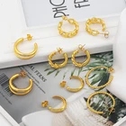 Earring Gold Hoop Earrings JXX Jewelry Direct Sale Cheapest Price Earring Gold Ball Earring Elegant Large Hoop Earrings