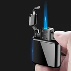 Torch Windproof Lighter Private Custom Blue Flame Lighter Zinc Alloy Windproof Micro Torch Lighter For Smoking