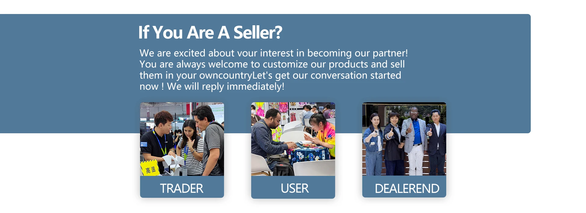 Partner Program for Sellers - Trader, User, Dealer