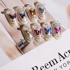 Butterfly Sticker 3d Nail Art Nail Art Laser Butterfly Sticker 3D Sticker Waterproof Cute Butterfly Nail Sticker