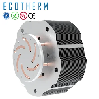 Custom high power 500W copper pipe soldered heat sink for LED lighting