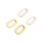 Metal Rings Oval Ring Factory Direct Sales Solid Metal Flat Rings Hardware Accessories Oval Buckle Ring
