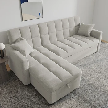 Modern Family L Shape Office Convertible Storage Sofa Folding Couch Sofa Bed Foldable sleeper sofa bed