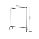2021 New Clothing Display Rack Shopping Mall Bedroom Available Iron Clothing Storage Rack With Wheels