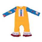 Kids Romper Kids Jumpsuit Plaid Christmas Trees Print Long Sleeve Cheetah Bottom Baby Girl Romper