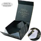 Gift Wholesale OEM Luxury Gold Foil Foldable Rigid Paper Gift Box Custom Printing Elegant Magnetic Cardboard Gift Box