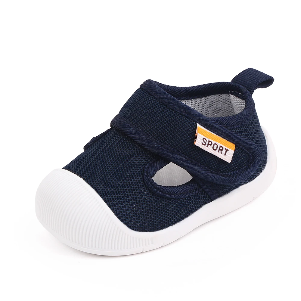 Children 1-3 Years Old Solid Color Mesh Surface Breathable Soft Soled Non-slip Shoes for Kids details
