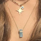Custom Stone Jewelry Custom Natural Stone Pendant Jewelry Gold Plated Necklace Personlised