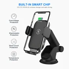 Phone Mobile 15w Qi Wireless Car Charger Phone Holder Mobile Phone Auto Coil Induction Wireless Car Charger