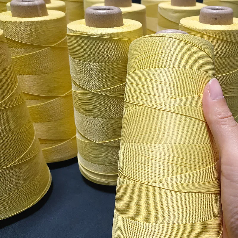 Para Aramid Thread Polyester Nomex 1414 1000d Ke Vlar Aramid Thread For