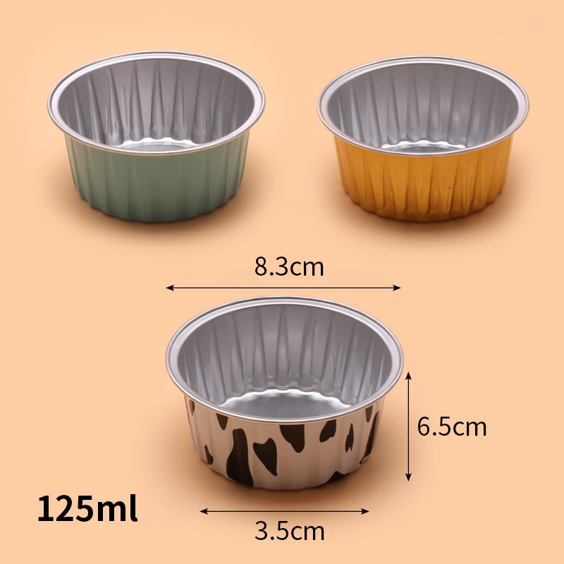 Gold heat resistant baking pan food packaging aluminium foil tray