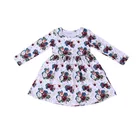 Dress Dresses 2020 Kids Dress Milk Silk Boutique Children Girls Party Dress Pumpkin Printing Dresses