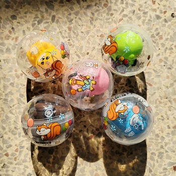 5cm Animal Pull-back Car Twist Egg Gift Toys  for Claw Machine Gashapon Machine 50MM Ball Eggs Plastic Capsule Toys