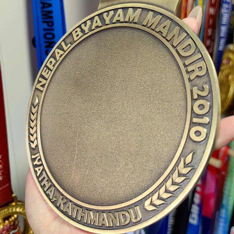Personalized Custom Logo 3D Award Medals Bodybuilding Powerlifting Wrestling Metal Sport Medal details