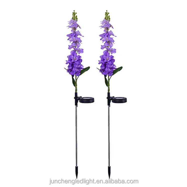 Decoracion de Navidad Solar Powered Violet Hyacinth Light