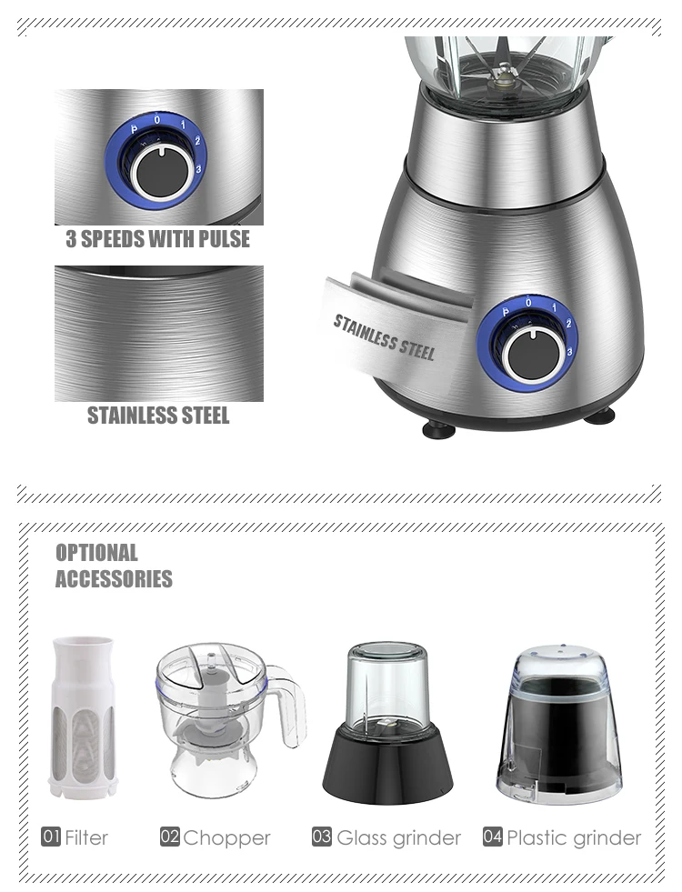 400W professional multifunctional food blender