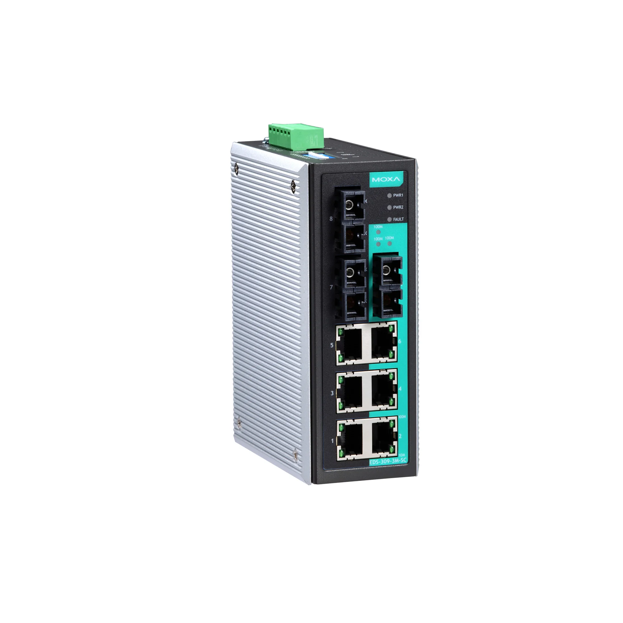 MOXA Unmanaged Industrial Internet Ethernet Switch EDS-309 series metal shell Network Switch 9 Port