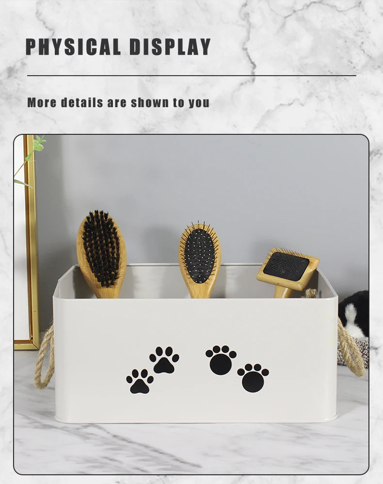Metal Storage Box Sets for Pet Cleaning Grooming Products Old