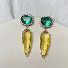 Zircon Jewelry Gift For Women Cheap Large Fasion Zircon Shinning Drop Earrings