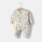 Baby Accept Customized Wholesale Ribbed Cotton Toddler 0-4 Year Old Age Baby Boy Girls Gender Clothing Set