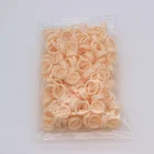 Cover 100 Disposable Plastic Tattoo Ink Cups Permanent Makeup Pigment Clear Holder Container Cover Tattoo Accessories