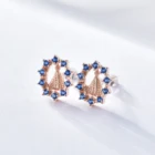 Bell Jewelry Hollow Out White Zircon Ring Bell 925 Sterling Silver Piercing Ear Studs Designer Jewelry Famous Brands