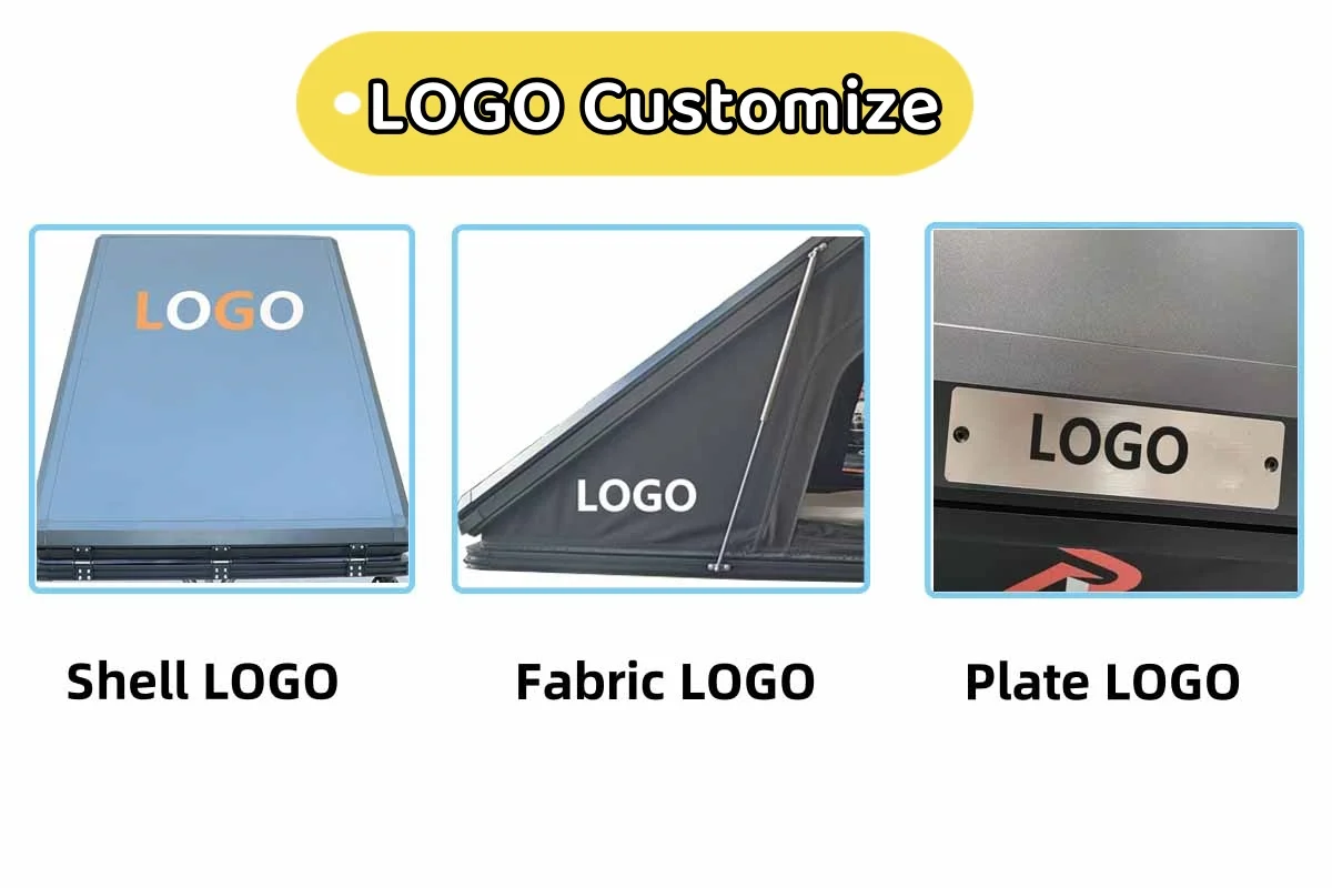 2025 New Design X Hinge Hardshell Rooftop Tent with Wooden Case Packaging for Outdoor Camping