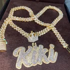 2021 Customized HipHop Iced Out Letter Pendant Jewelry Pass Diamond Tester Full With VVS Moissanite Diamond