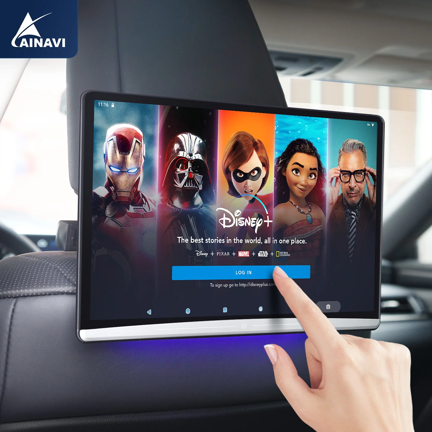 Back Seat Headrest Monitor Touch Screen 