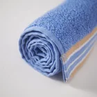 Towels Towel Stripe Custom Towels Bath Wholesale 100% Cotton Blue Plain Cotton Bath Towel