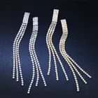 Long Earrings Zircon Duoying OEM New Long Tassel Earrings Without Zircon Pierced Earrings