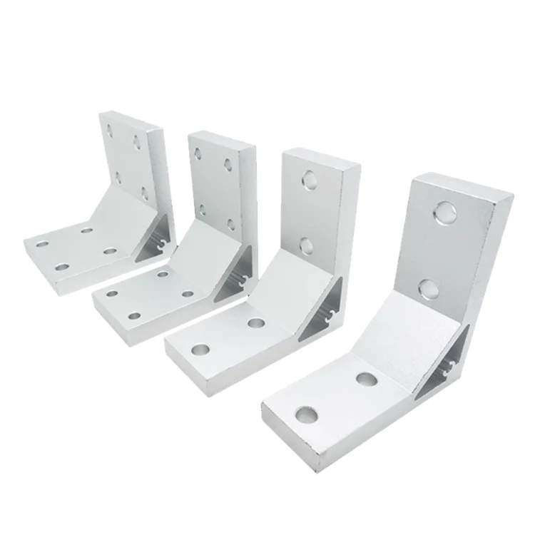 Aluminum Profile Corner Code Fixing Accessories, Connecting Brackets, Profile Corner Pieces, 4040 Extruded Corner Code Fasteners details