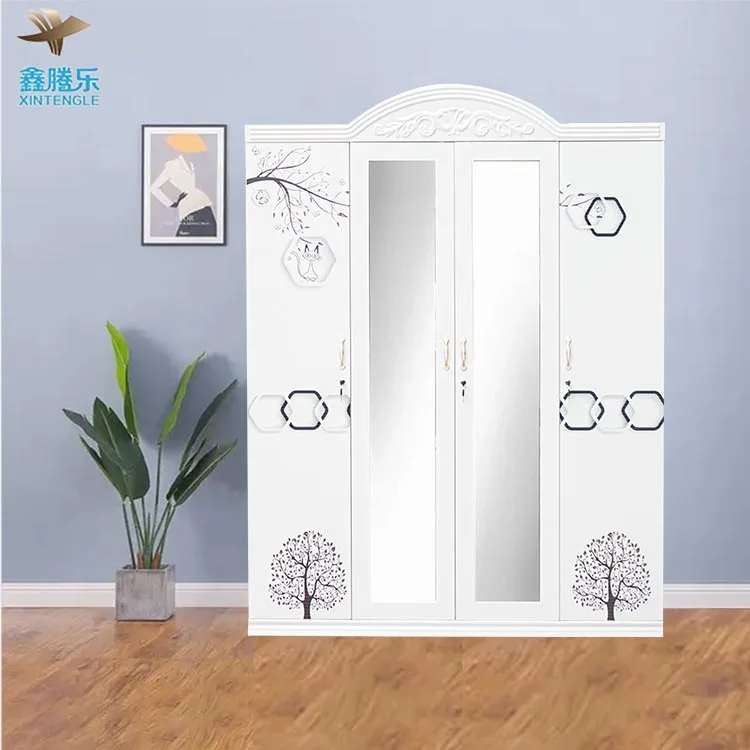 High Quality Steel Closet Organizer Storage Direct from Factory Cheap Bedroom Cabinet Wardrobes for Home Furniture