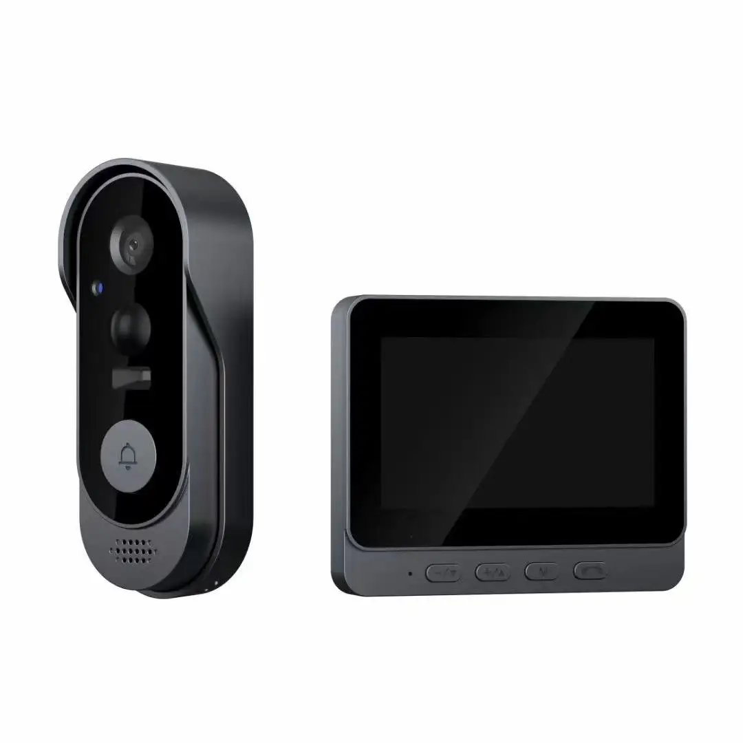 ip66 waterproof 4.3 inch Monitor HD Doorbell Camera Ring Video Doorbell Intercom Mount Door Phone Doorbell kit