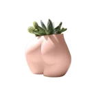 Planter Flower New Custom Nude Butt Boho Burn Bum Chic Woman Female Body Bum Shaped Ceramic Planter Flower Pot