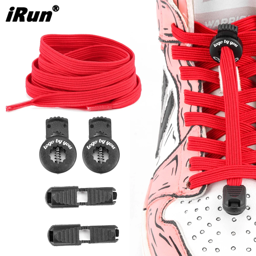 iRun Casual Flat Elastic Shoe Laces Lazy Elastic No Tie Shoelaces Flexible Stretchy Shoestring for Kids and Adult