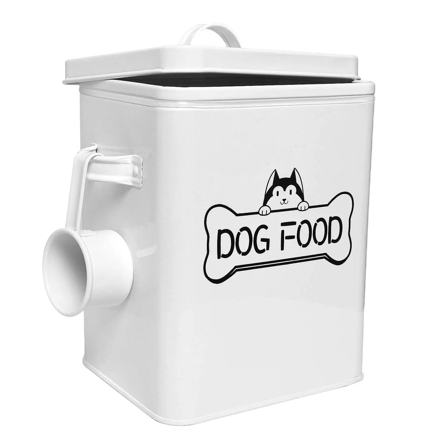 Pet Snacks and Food Storage Containers with Spoons-farmhouse Dog Food Containers with Lids Sealed Dog Snack Storage Jars