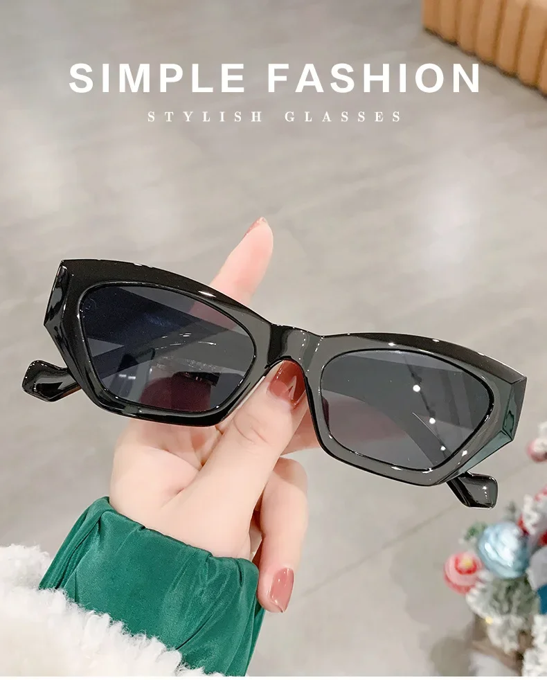 Gwtnn Oculos De Sol Feminino Vintage Irregular Small Square Cat Eye Women New Fashion Brand 2216