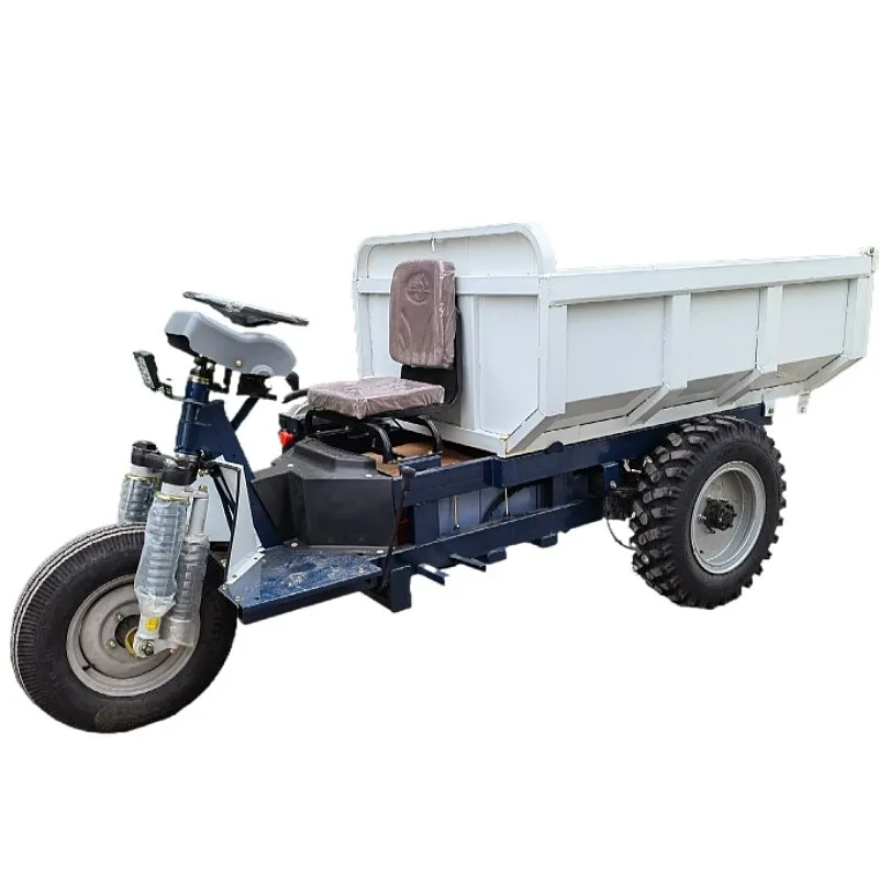 Electric Tricycle 3 Wheels Mini Dumper Trucks 1ton Carrying Cargo