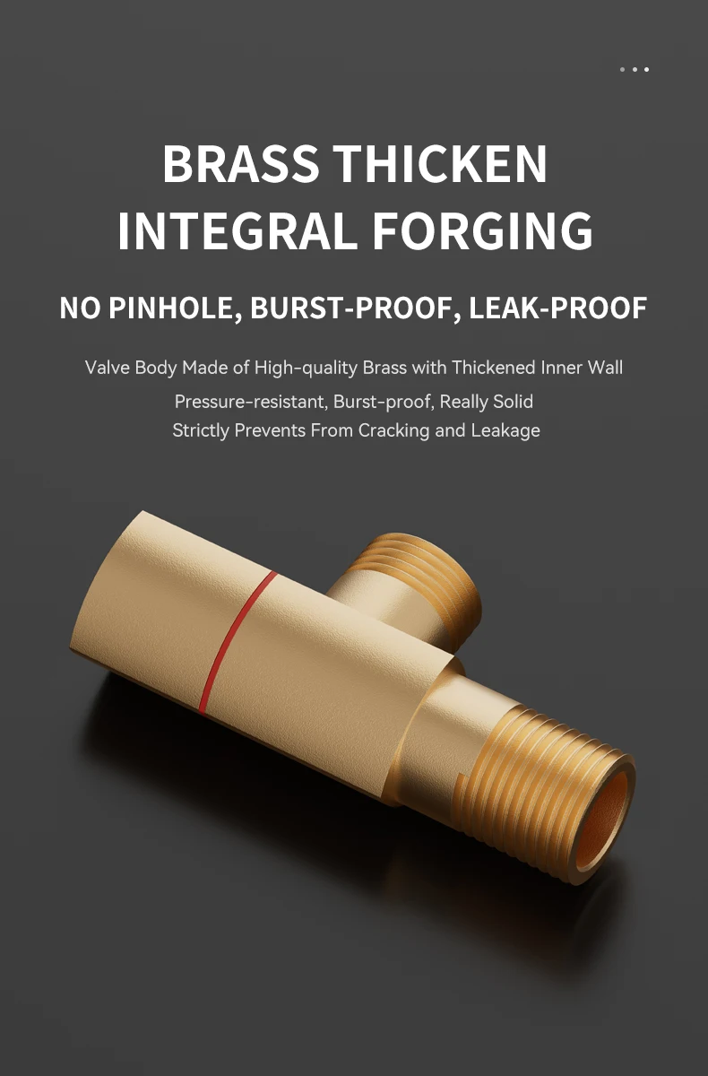 Factory Oem Commercial Price 1/2 Angle Valve Water Multi Function Bathroom 90 Degree Brass Angle Stop Valve factory