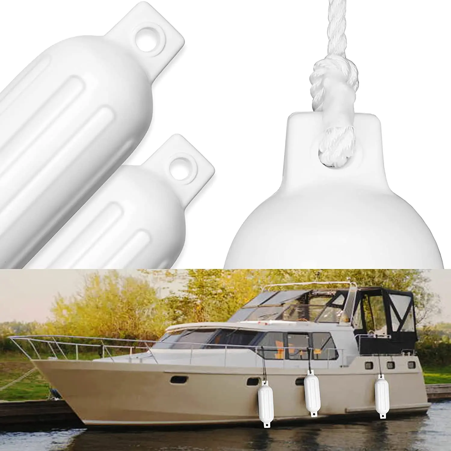 10''x30''/280mm X 760mm Boat Fender Holder Inflatable Ribbed Marine