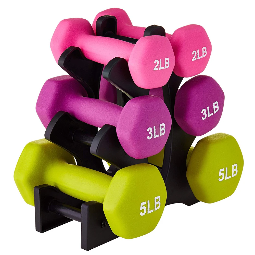 3lbs And 2lbs Bundle  20lbs Total Weight 5lbs CAP Neoprene Coated Dumbbell Set 