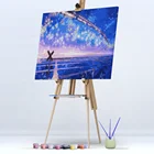 Train Numbers Painting By Numbers Home Decorations Star Train Night Scene New World DIY Painting By Numbers