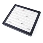 Rings Studs Pu Black White Jewelry Rings Pendant Necklace Earrings Studs Bracelet Display Trays