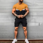 Men 2 Piece Set High Quality Men Summer 2 Piece Short Sets Custom Casual Sports Wear Men's Shorts Jogger Sets