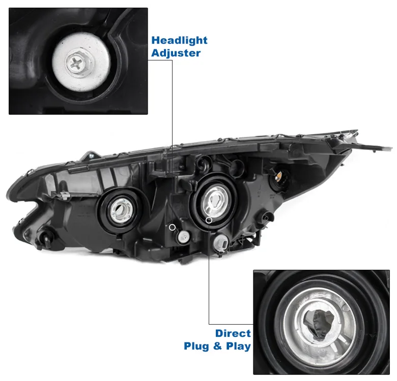 produit saivis remplacement chrome voitures phares à LED phares pour honda cr v 2015 2016 crv 15 16 ex ex l se-36