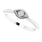 Jewelry Best 925 Sterling Silver Rings Jewelry 18k Golden Plated Diamond Stackable Evil Eyes Rings For Women And Girls