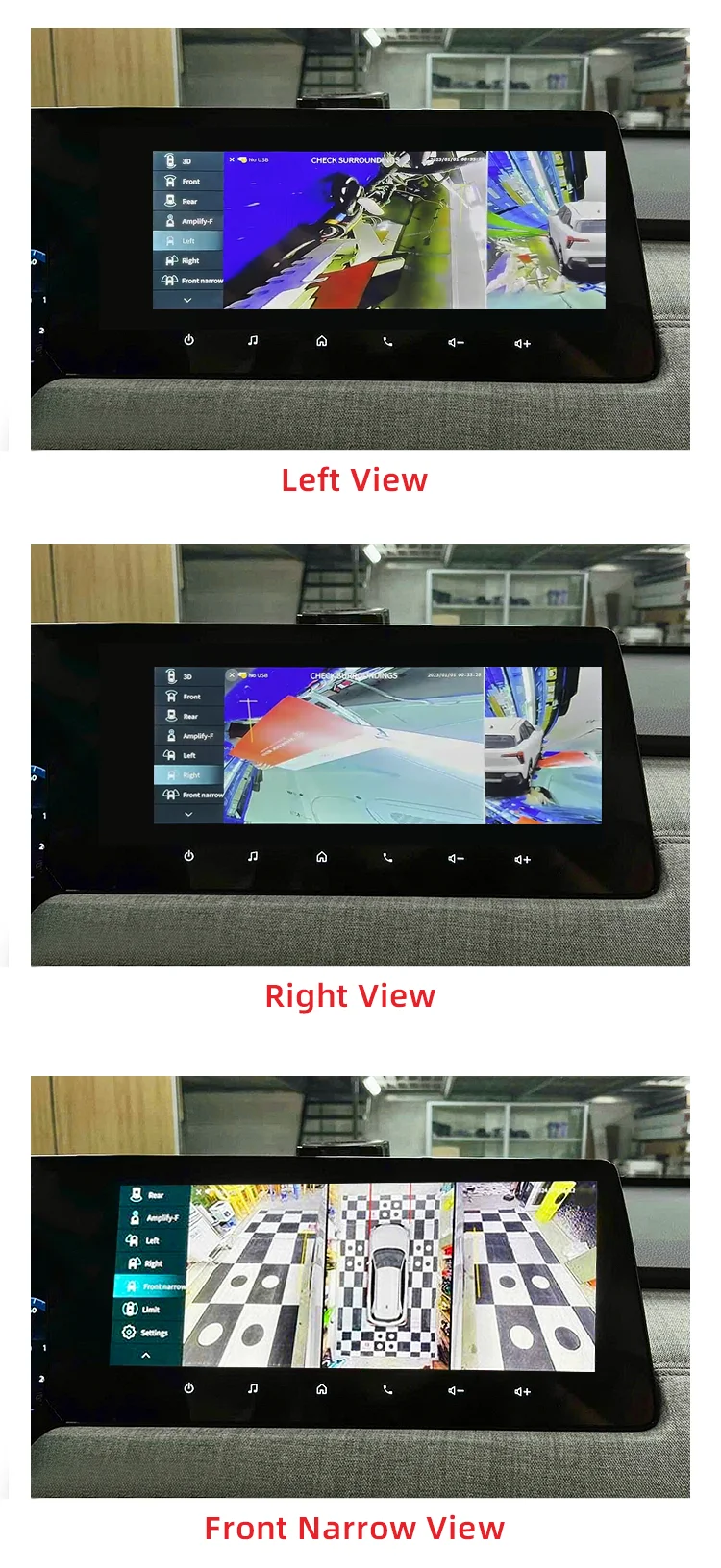 Wemaer 360 Degree Car Camera AVM System for Mitsubishi Xforce Plug and Play Touch Control Module OEM Screen with Digital Signal details