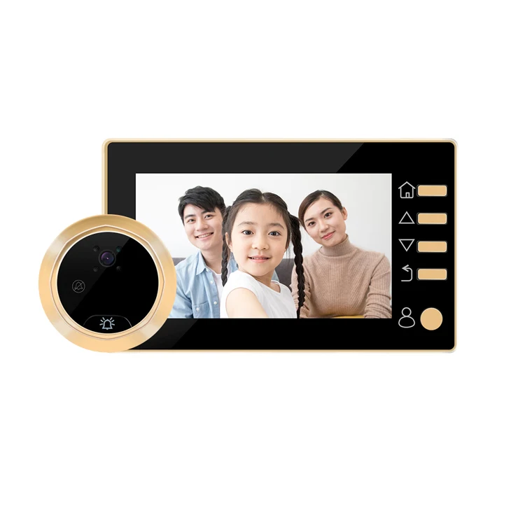 door camera with screen for home